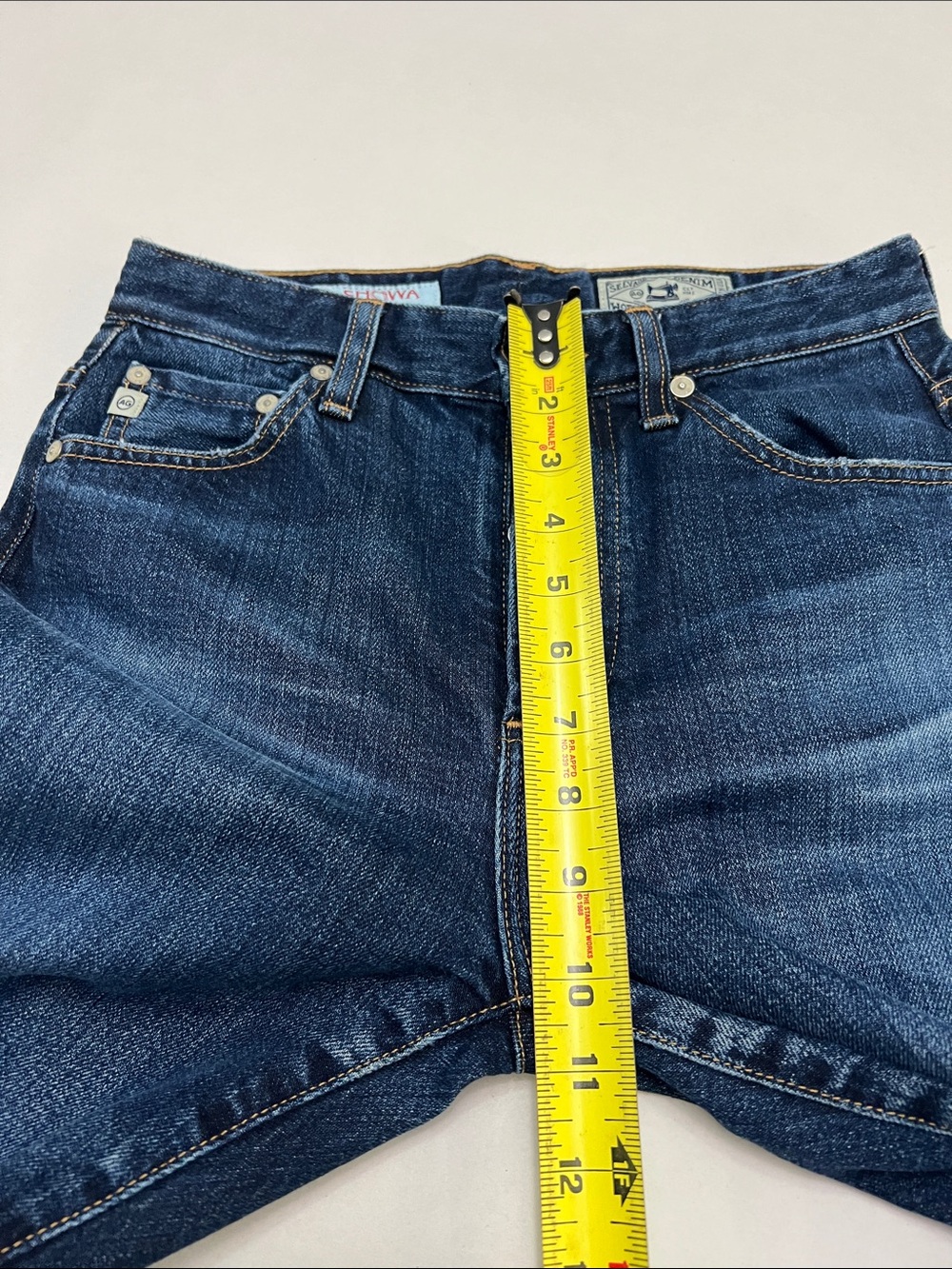 AG Alexxis Slim High Rise Selvage Jeans Women's 25R - SHOWA Japan Denim Limited - Picture 14 of 16